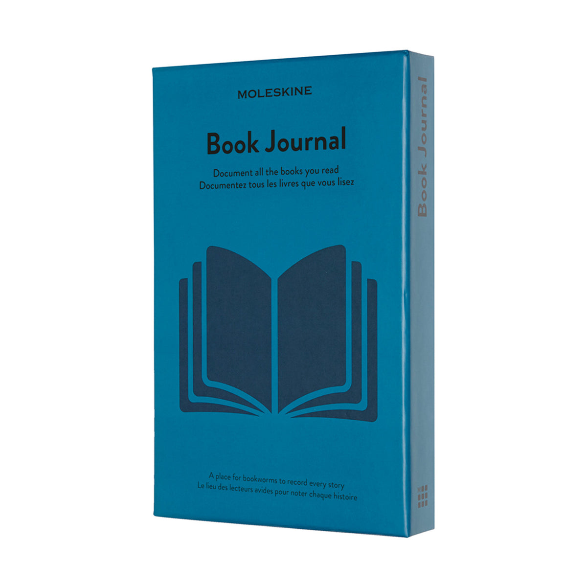 Moleskine Passion Journal, Books Debossing - Steel Blue - View 3