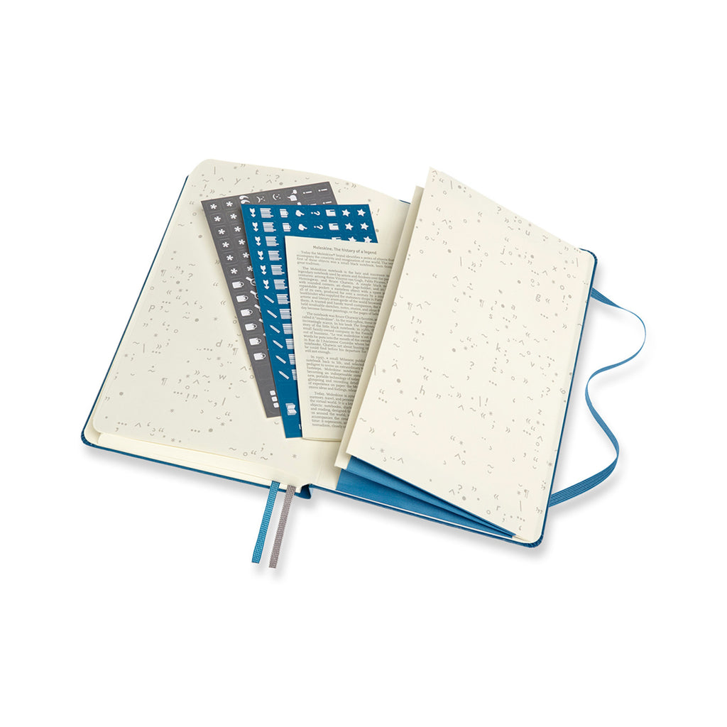 Moleskine Passion Journal, Books Debossing - Steel Blue - View 5
