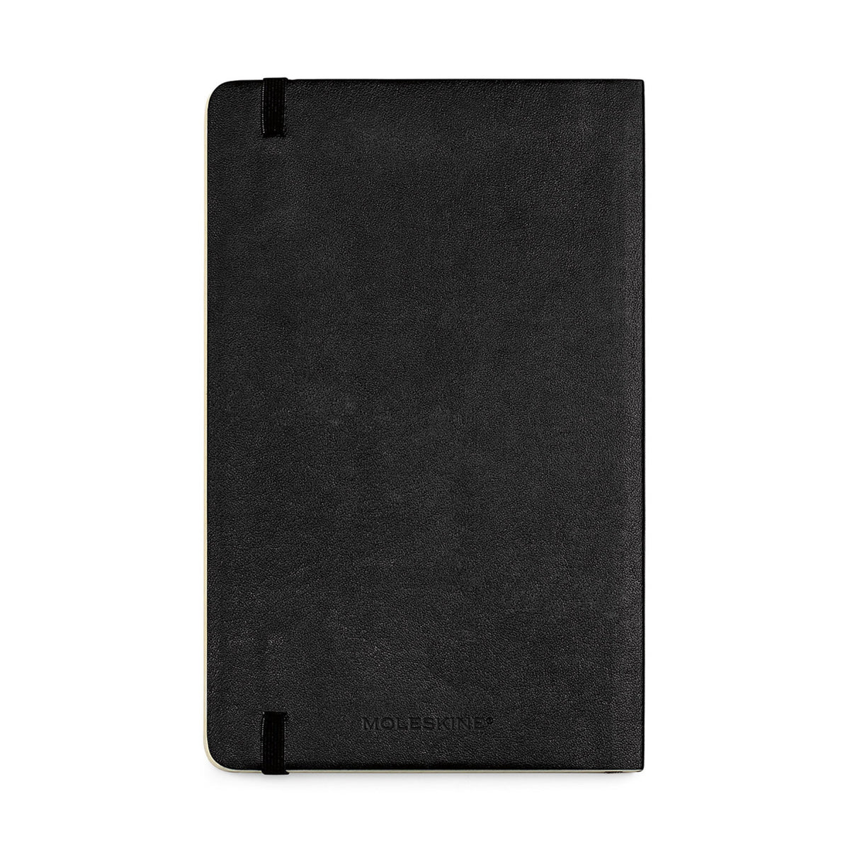 Moleskine Soft Cover Squared Notebook, Large Debossing - Black - View 2