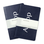 Moleskine Volant Journal Two Pack, Large Debossing - Navy Blue - View 1