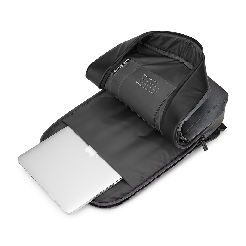 Moleskine Water Resistant Slim Backpack, 15 Inch Embroidery - Slate Grey - View 5