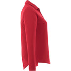 Mori Long Sleeve Performance Polo for Women Embroidery - Team Red - Right Side