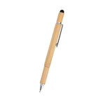 Multi-Function Tool Pen in Bamboo - Bamboo - Back
