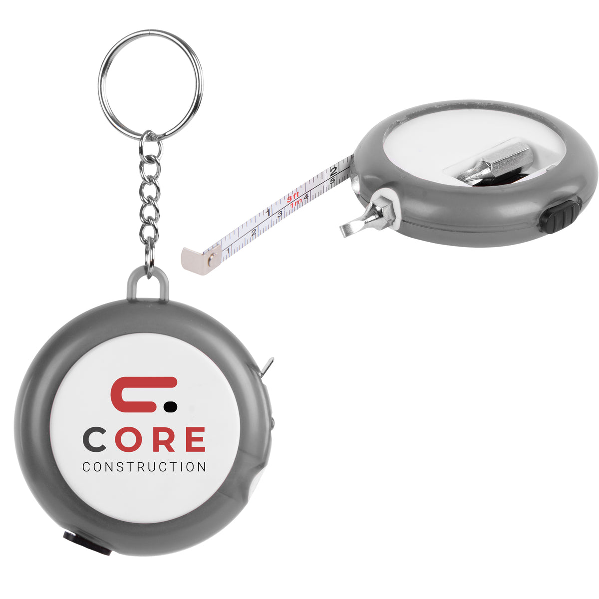 Multi-Tool Tape Measure and Light - Smoke - Full Color