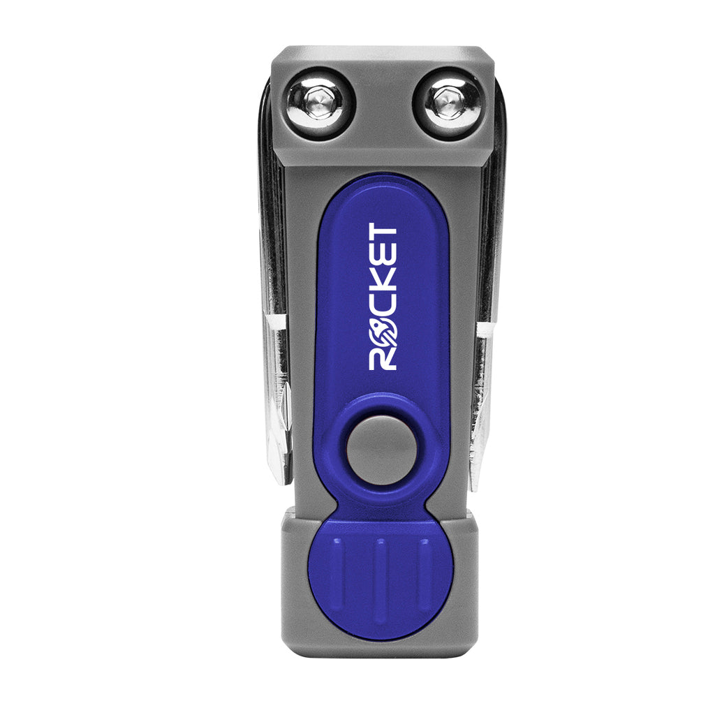 Multi Tool with LED Light, Six-Way - Royal - Pad Print