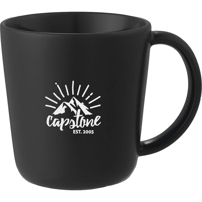 Nantucket Matte Ceramic Mug, 12 oz Laser Engraving