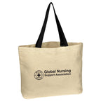 Natural Cotton Canvas Tote Bag, 10 oz - Silk Screen