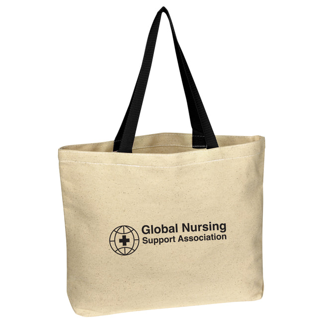 Natural Cotton Canvas Tote Bag, 10 oz