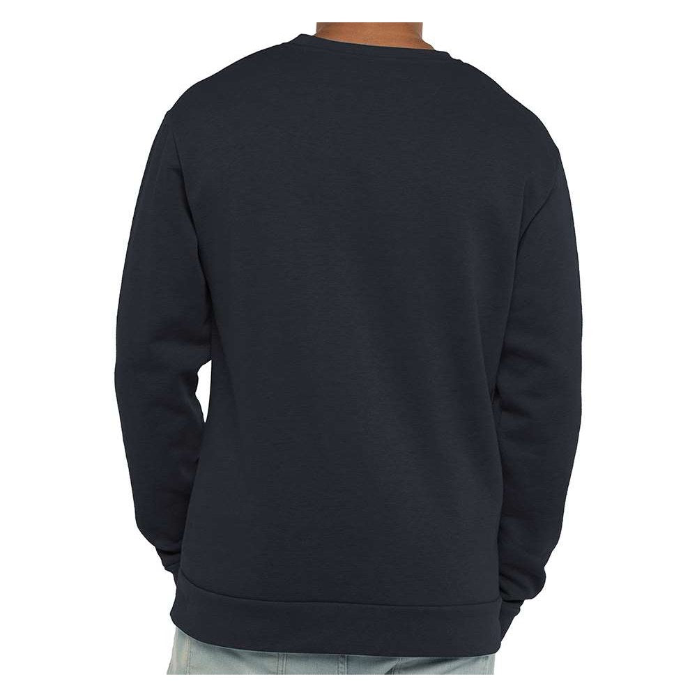 Next Level Unisex Malibu Crewneck Sweatshirt Full Color - Heather Midnight Navy - On Model Back