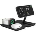 Nimble Fold 3-in-1 Qi2 Travel Wireless Charger Full Color - Black - Right Angle 3