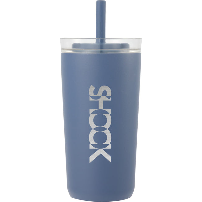 Nina Leakproof Vacuum Tumbler with Straw, 18 oz Laser Engraving