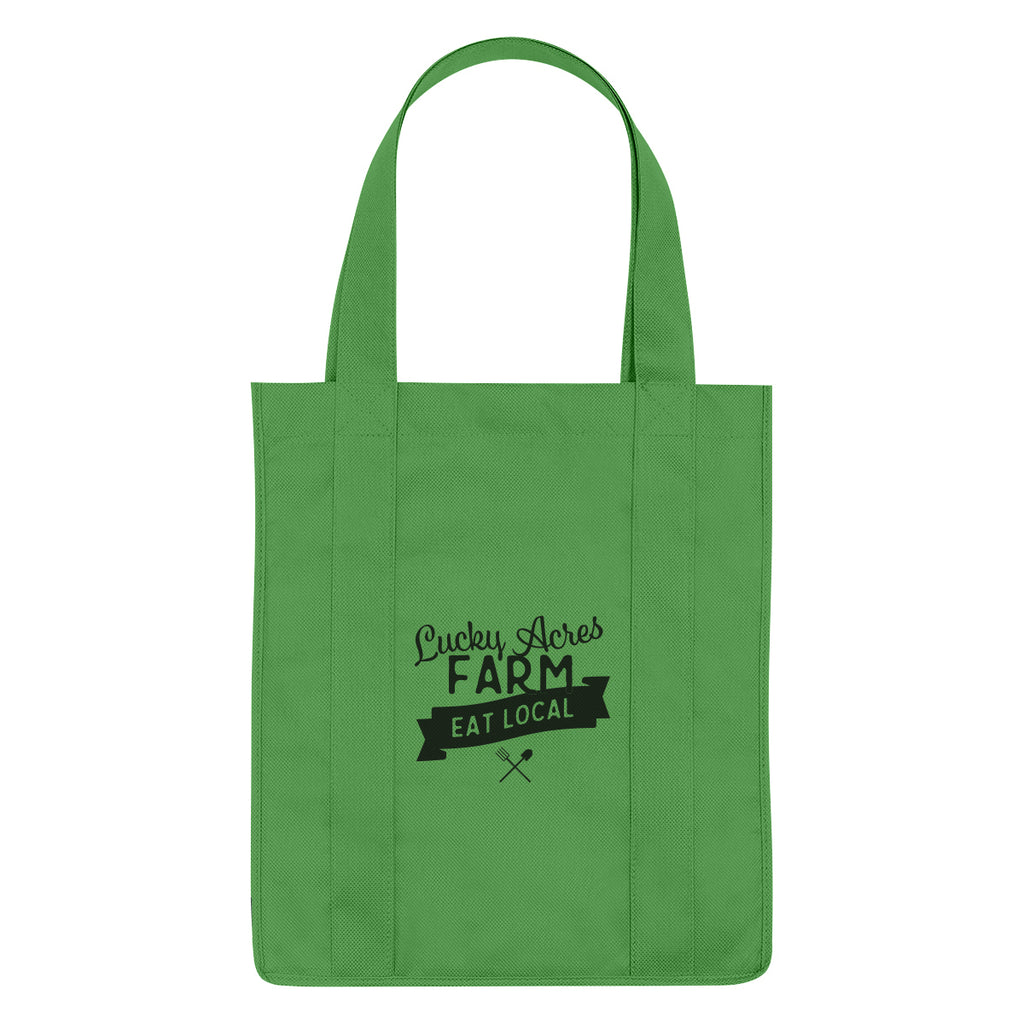 Non-Woven Shopper Tote Bag in Recycled PET, 100 GSM - Kelly Green - Silk Screen