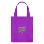 Non-Woven Shopper Tote Bag in Recycled PET, 100 GSM - Purple - Colorbrite