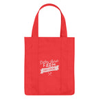 Non-Woven Shopper Tote Bag in Recycled PET, 100 GSM - Red - Silk Screen
