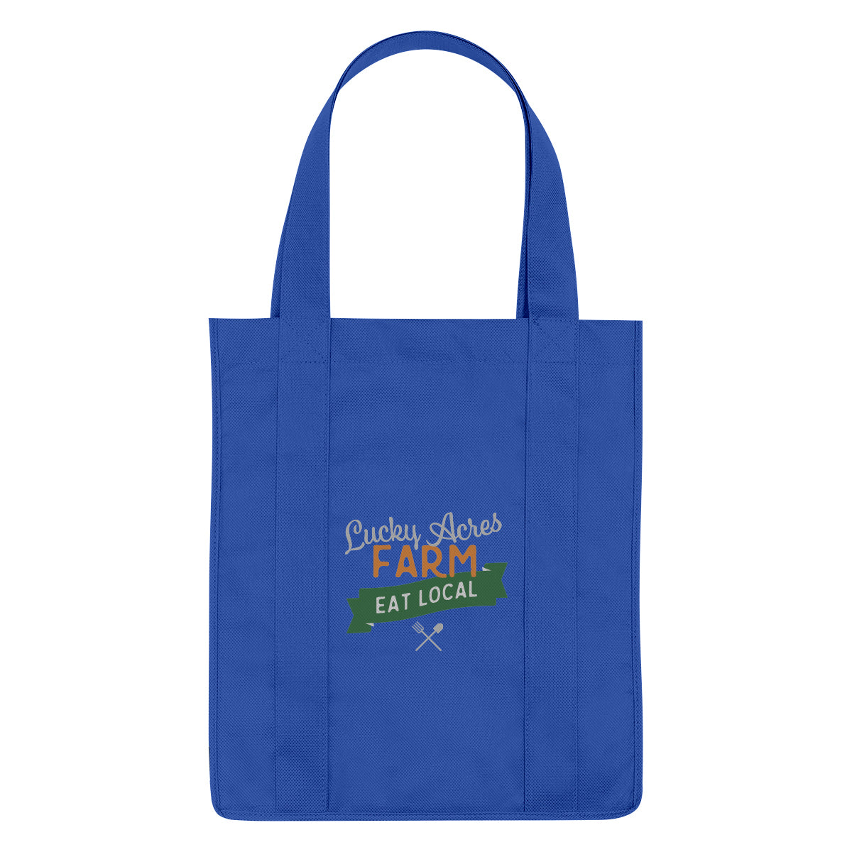 Non-Woven Shopper Tote Bag in Recycled PET, 100 GSM - Royal Blue - Colorbrite