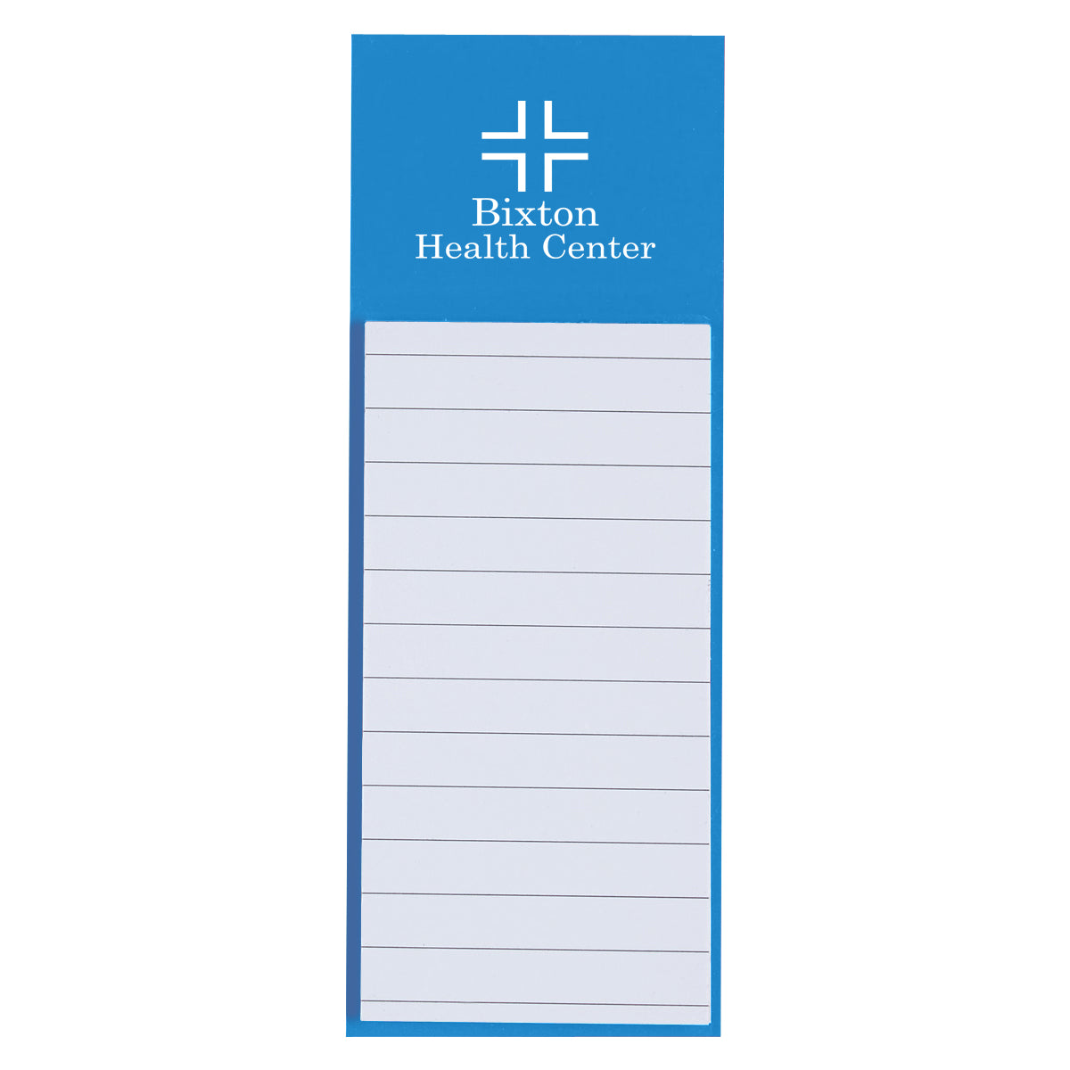 Note Pad with a Magnet - Blue - Pad Print
