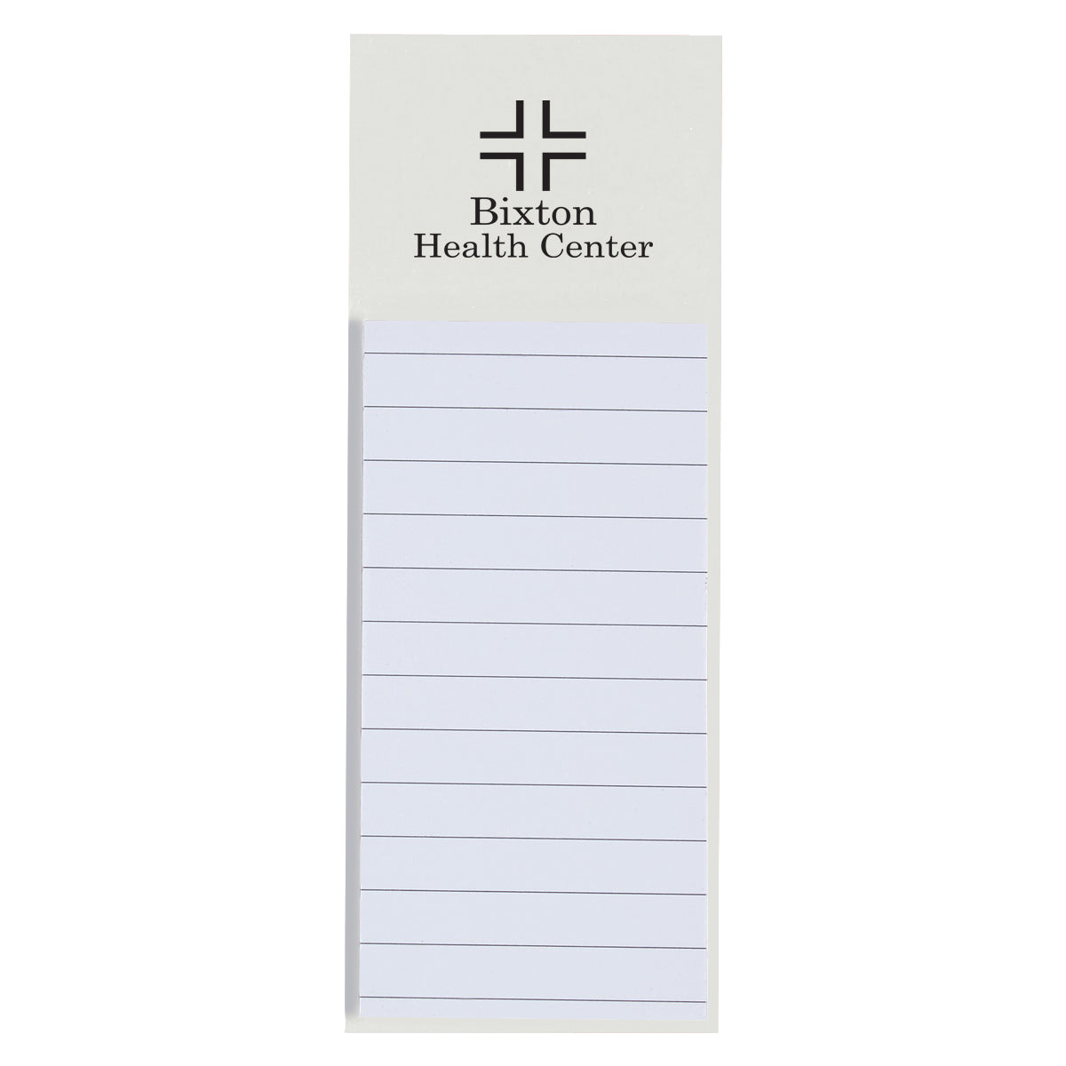 Note Pad with a Magnet - White - Pad Print