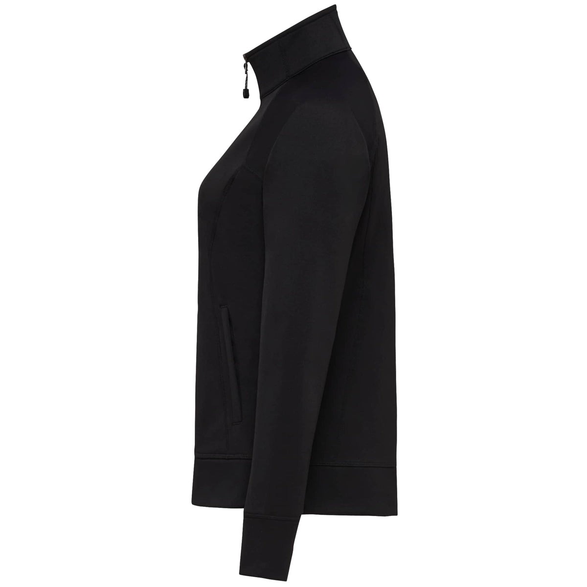 Okapi Performance Full Zip Knit Jacket for Women Transfer - Black - Left Side