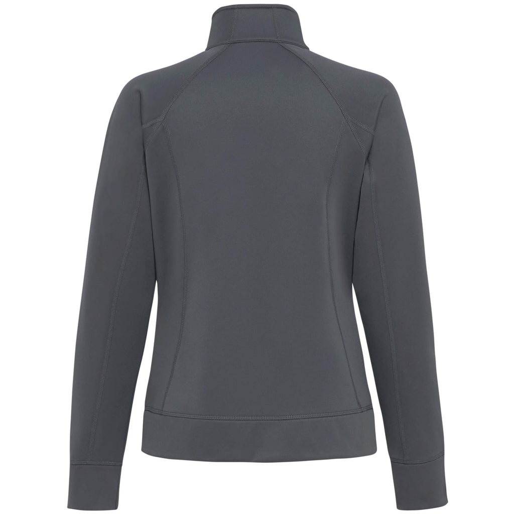 Okapi Performance Full Zip Knit Jacket for Women Transfer - Grey Storm - Back