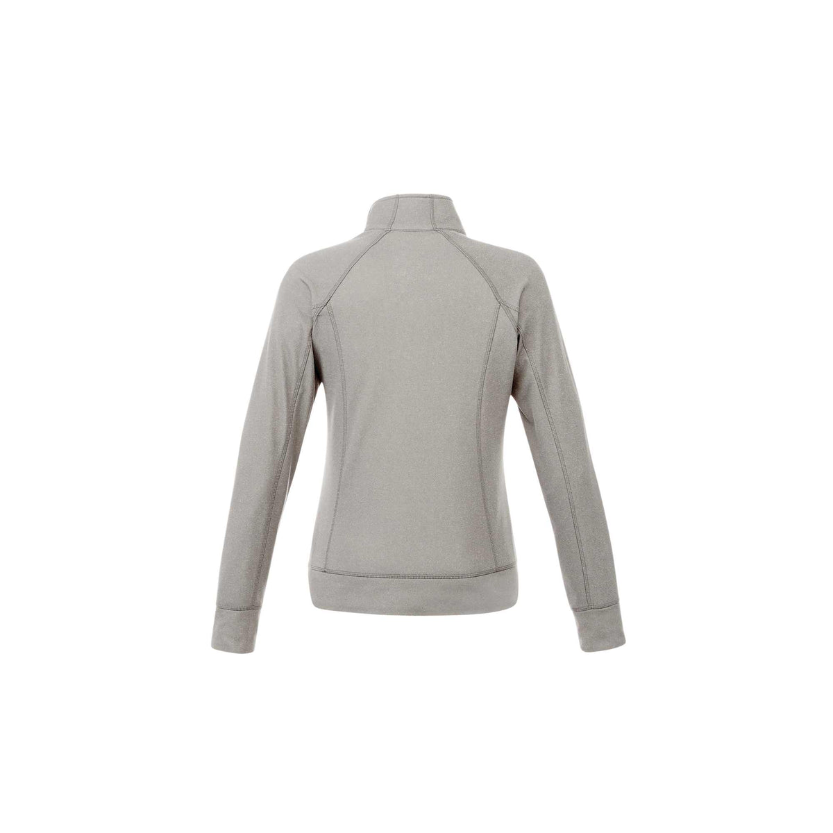 Okapi Performance Full Zip Knit Jacket for Women Transfer - Heather Grey - Back Flat