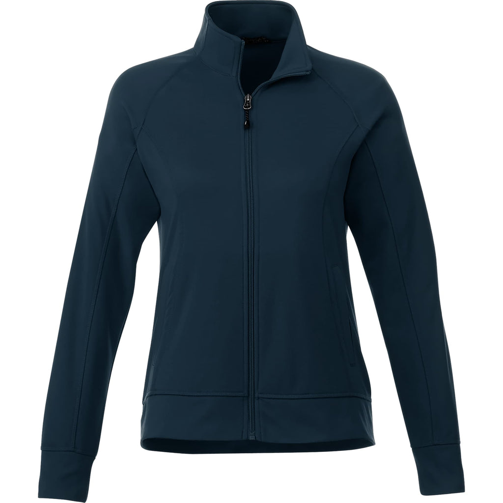 Okapi Performance Full Zip Knit Jacket for Women Transfer - Navy - Front