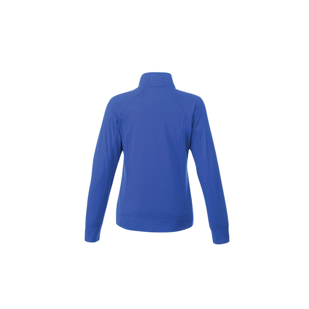 Okapi Performance Full Zip Knit Jacket for Women Transfer - New Royal - Back Flat