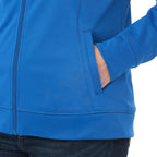 Okapi Performance Full Zip Knit Jacket for Women Transfer - New Royal - On Model Detail