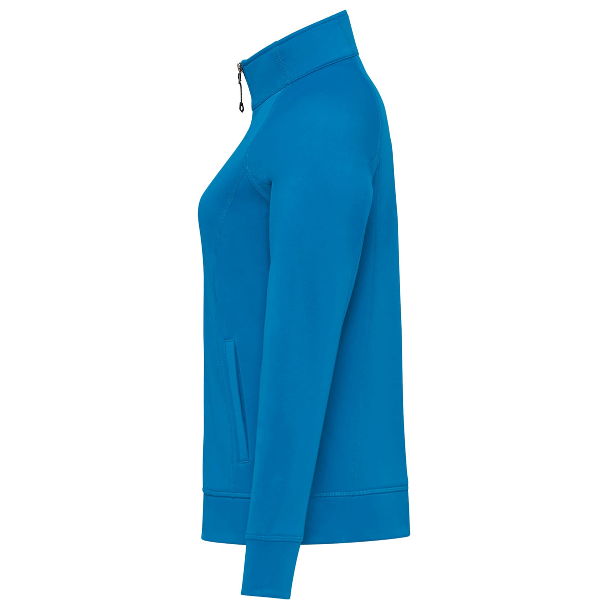 Okapi Performance Full Zip Knit Jacket for Women Transfer - Olympic Blue - Left Side