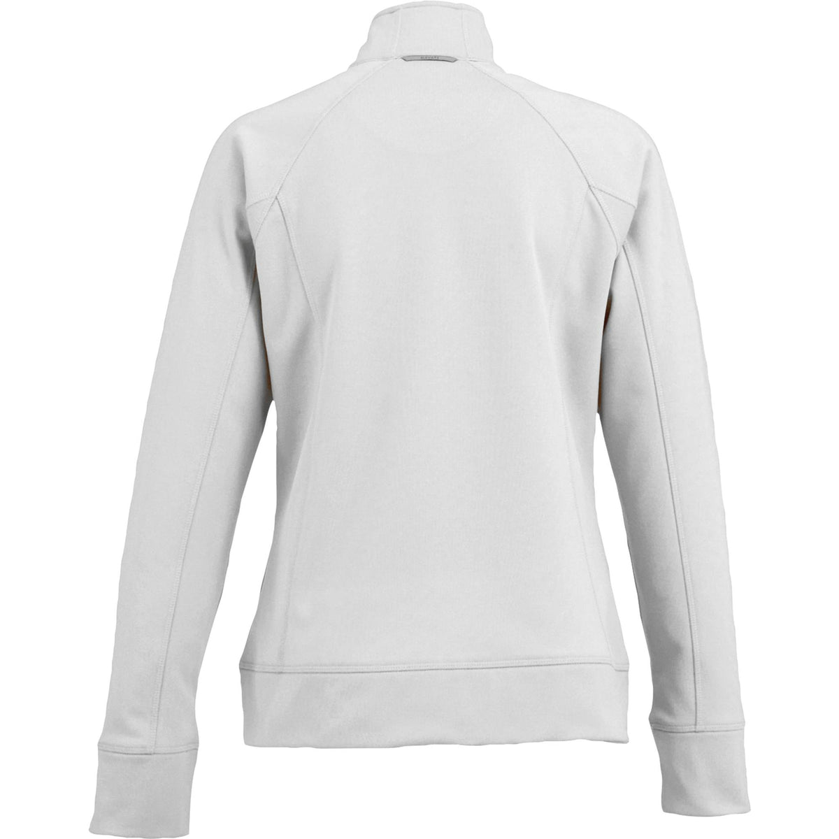 Okapi Performance Full Zip Knit Jacket for Women Transfer - White - Back Flat