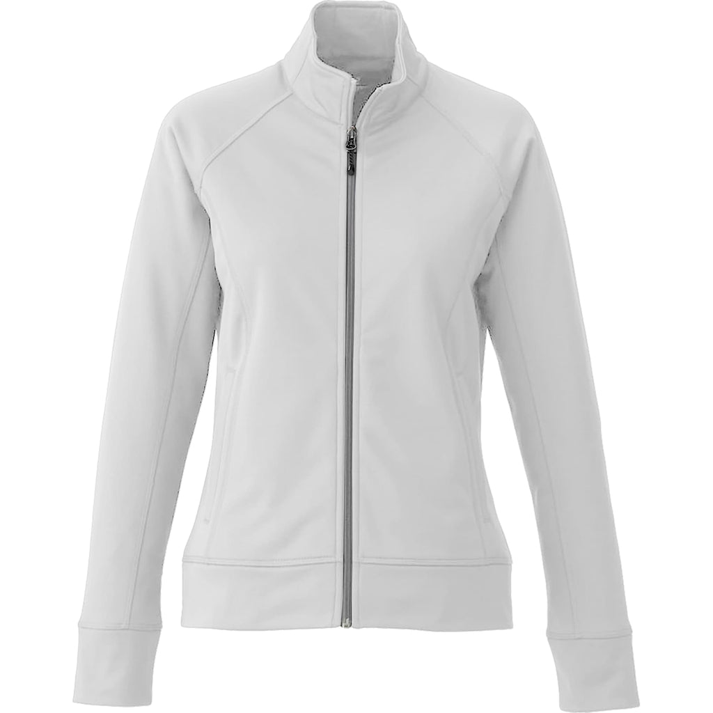 Okapi Performance Full Zip Knit Jacket for Women Transfer - White - Front