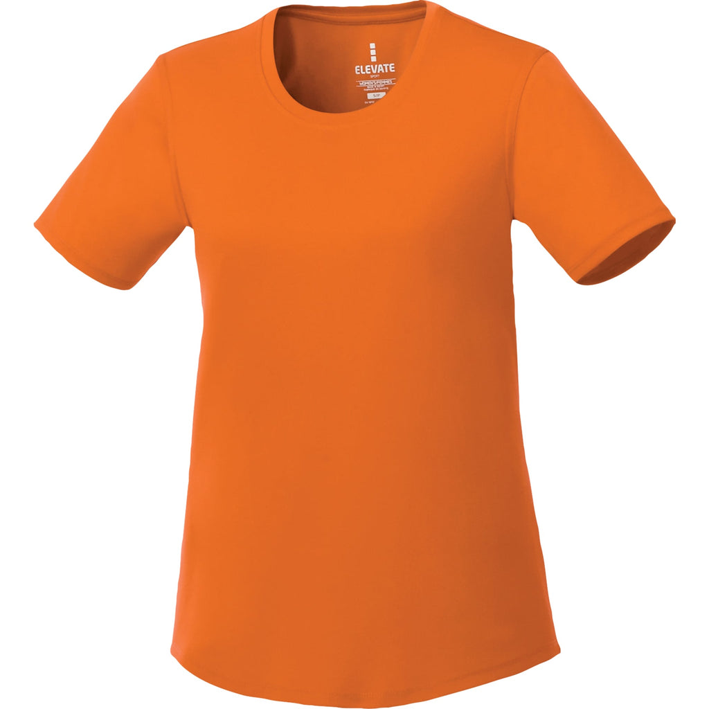 Omi Performance Tech Tee for Women Transfer - Orange - Front Flat