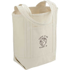 Organic Cotton Tote with Slash Pocket, 14 oz Embroidery - Natural - Right Angle