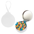 Ornament Tin with Candy, Full Color - White - Gum_Blank