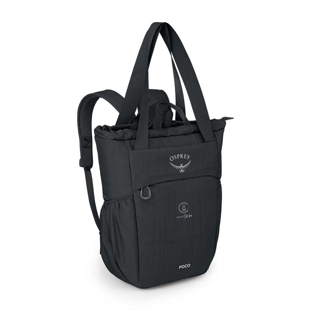 Osprey Poco Changing Tote Backpack Embroidery - Black - View 2