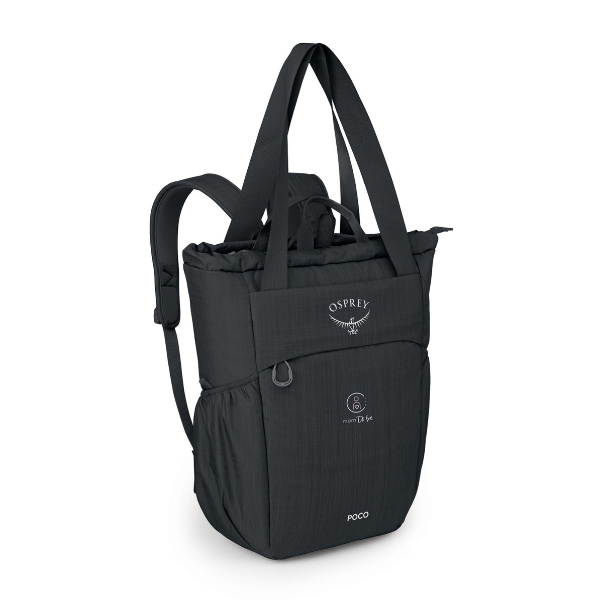 Osprey Poco Changing Tote Backpack Embroidery - Black - View 2