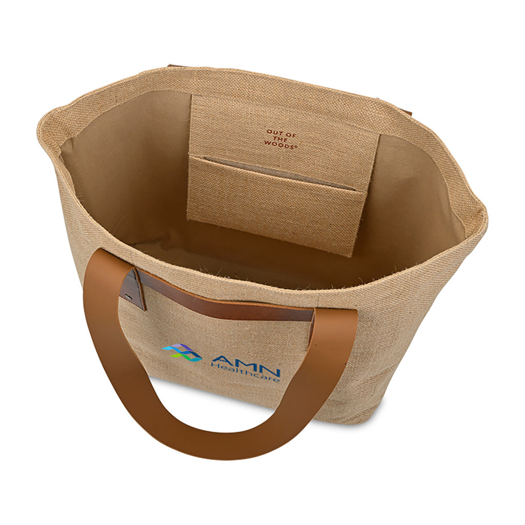 Out of the Woods Oversized Jute T-Strap Tote Transfer - Natural - View 3