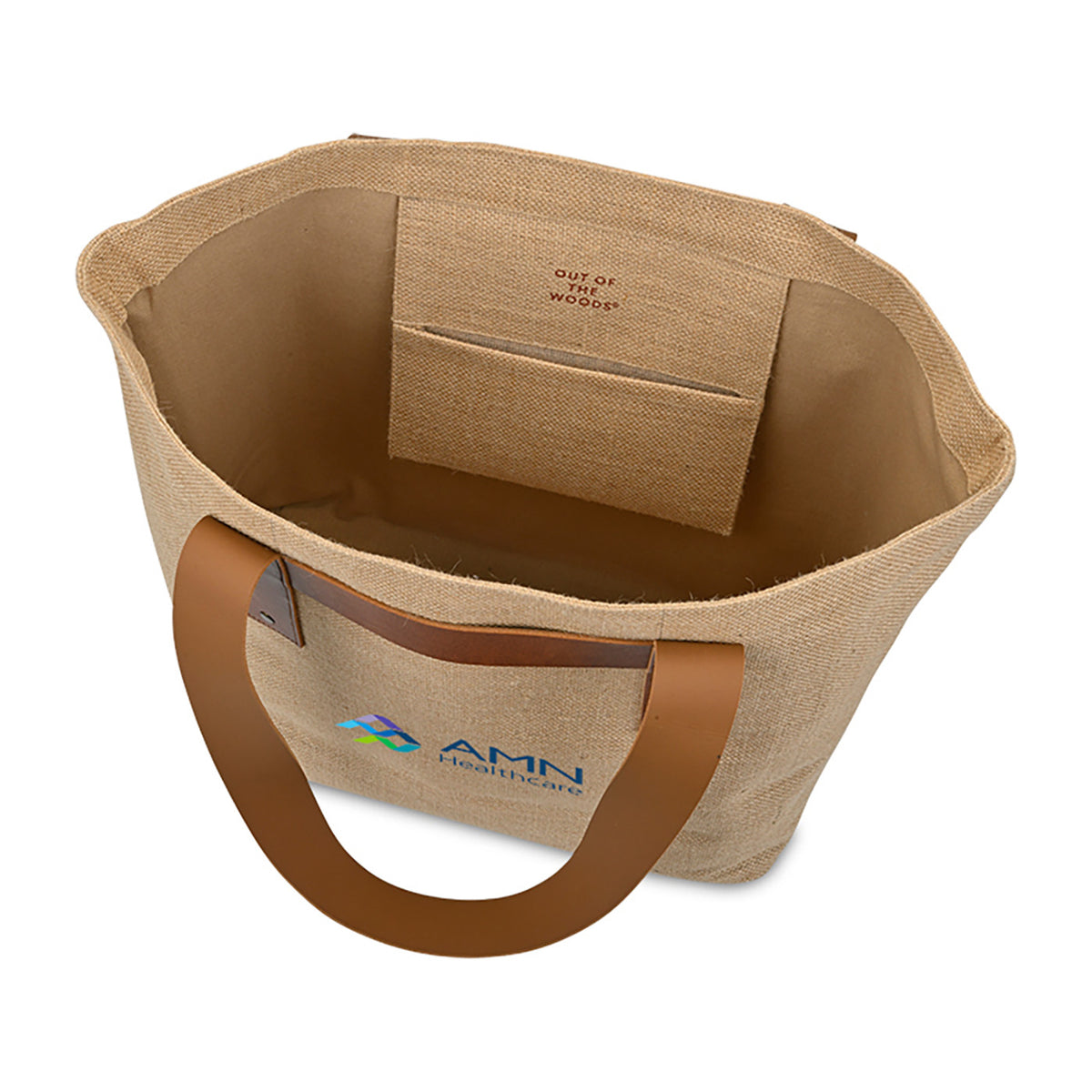 Out of the Woods Oversized Jute T-Strap Tote Transfer - Natural - View 3