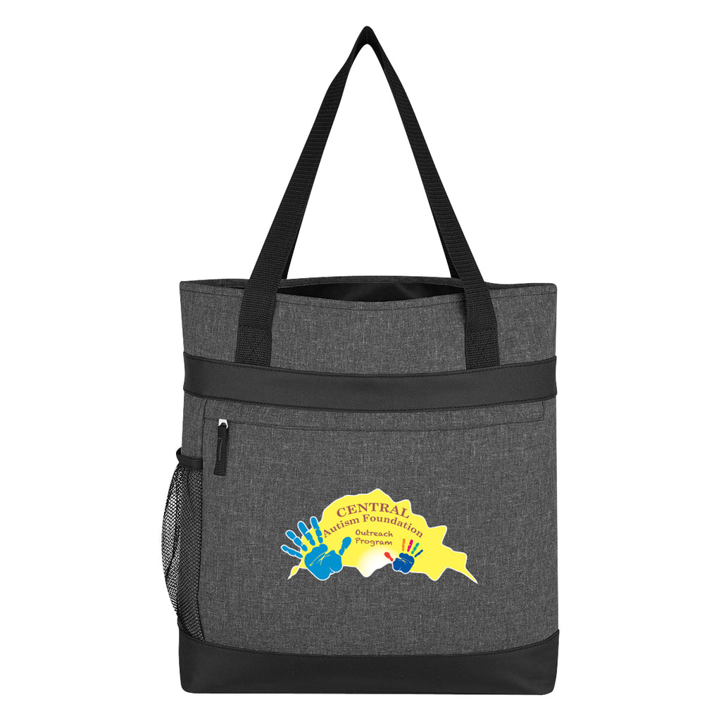 Outing Tote Bag with Hidden Zip Embroidery - Colorbrite