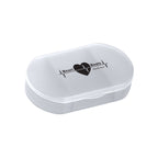 Oval Pill Holder - Clear - Silk Screen
