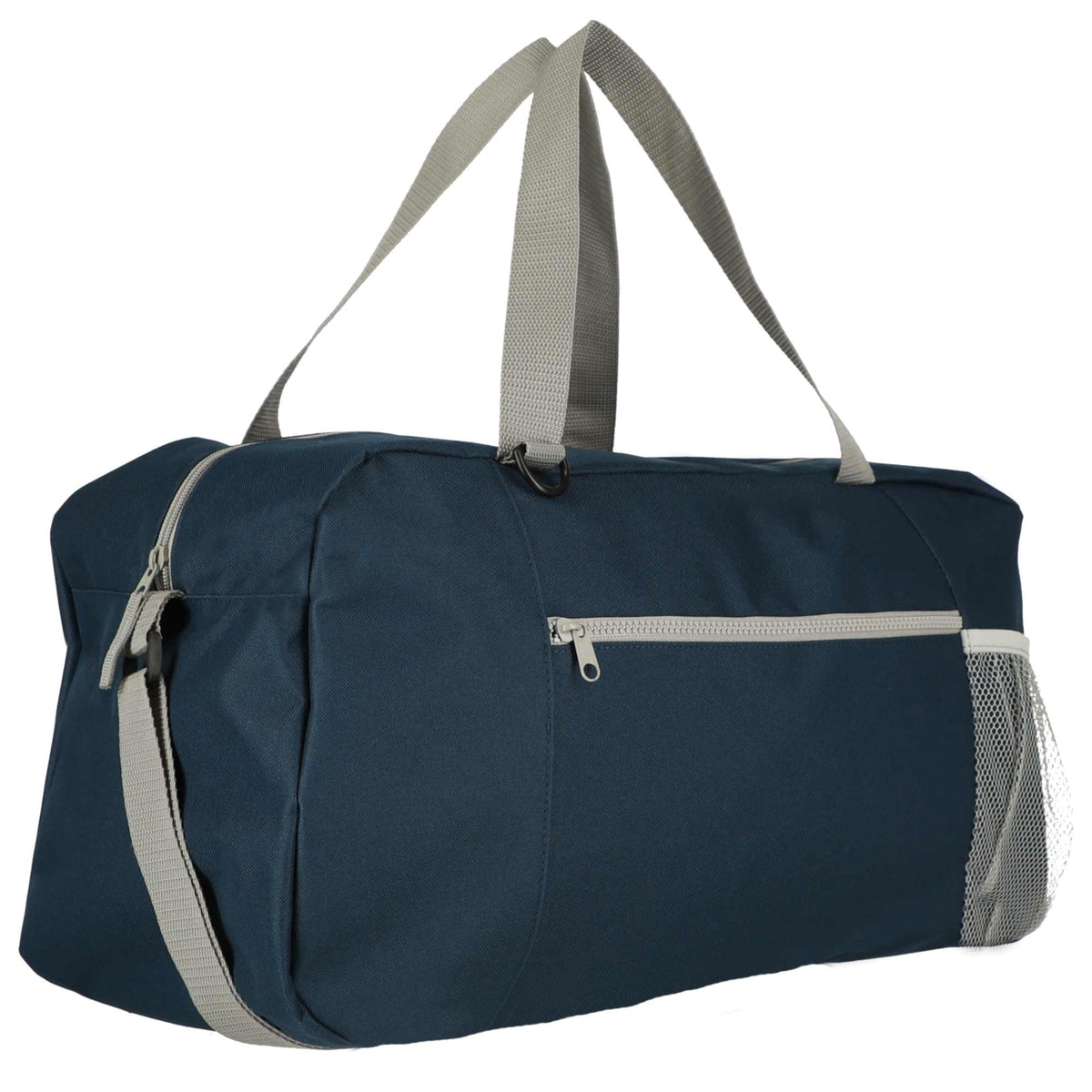 Pacific Sport Duffel Bag in Recycled Polyester Embroidery - Navy - Right Angle