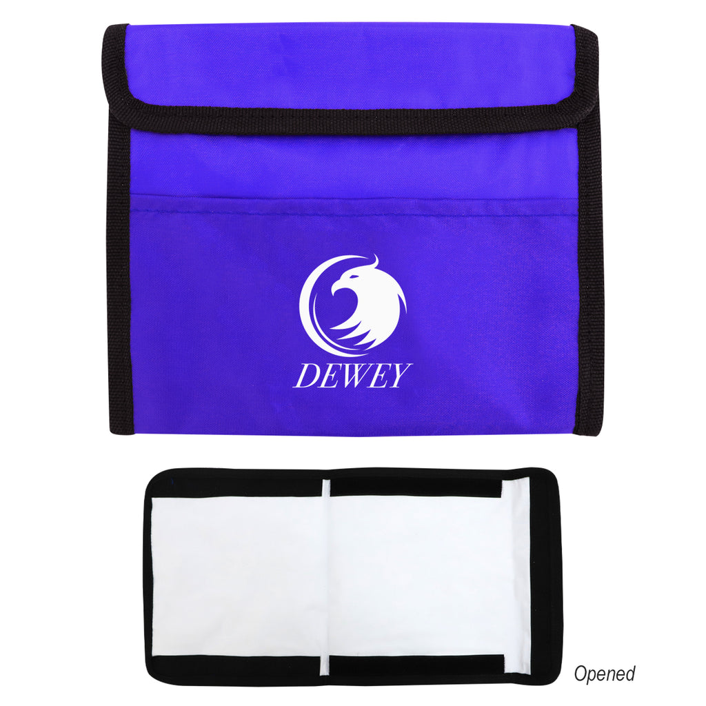Pack and Snack Storage Bag and Food Mat - Royal Blue - Silk Screen