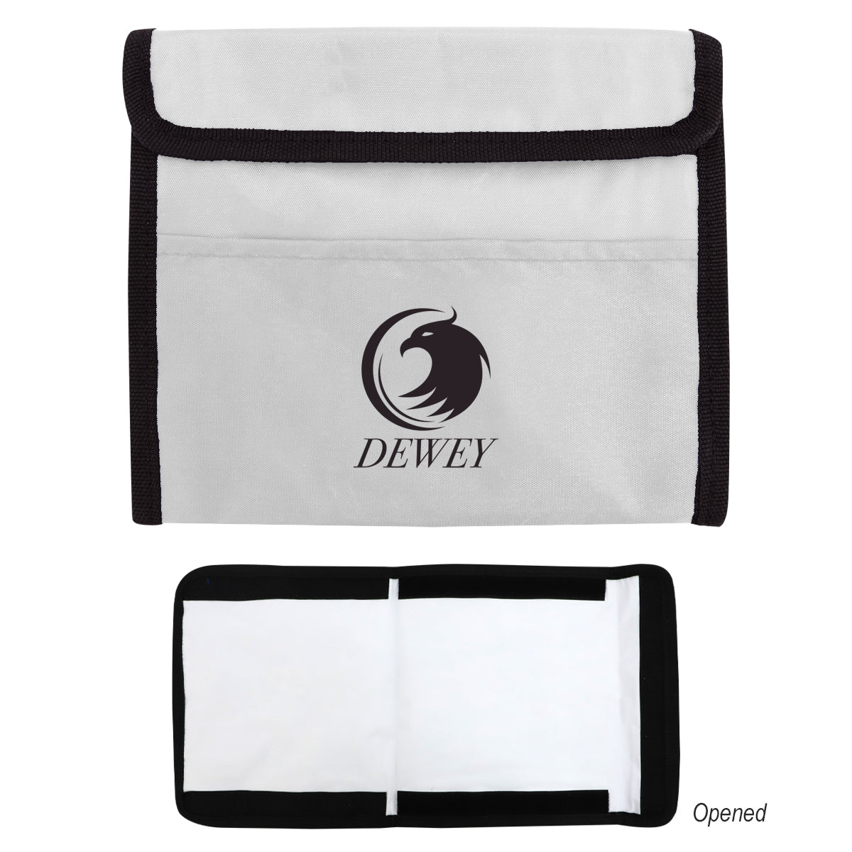 Pack and Snack Storage Bag and Food Mat - White - Silk Screen