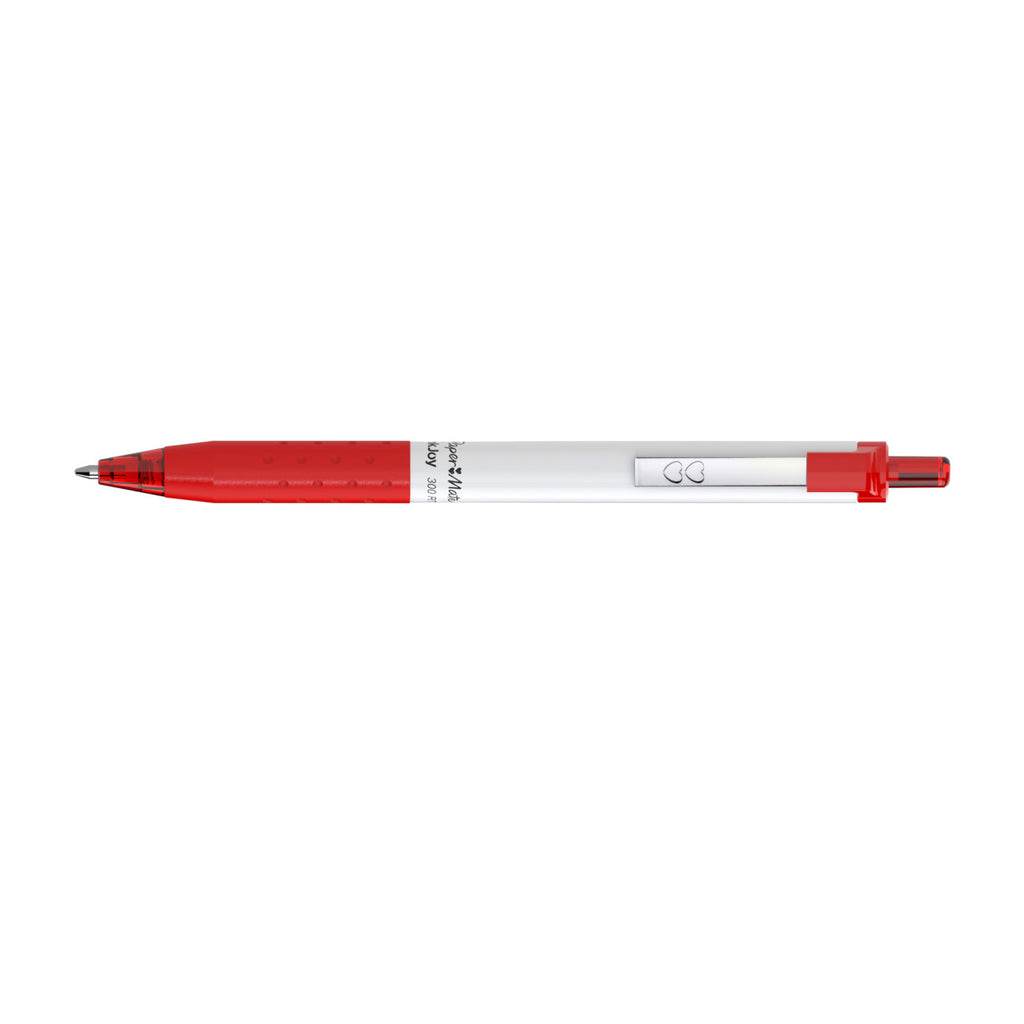 Paper Mate InkJoy Pen with White Barrel, Colored Ink - Red - View 2