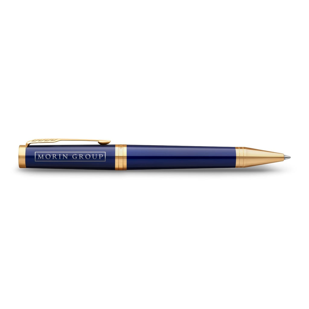 Parker Ingenuity Ballpoint Pen, Lacquer Finish - Blue - Gold - View 2