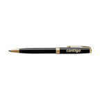 Parker Sonnet Ballpoint Pen in a Gift Box Laser Engraving - Black - Gold Trim - View 1