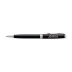 Parker Sonnet Ballpoint Pen in a Gift Box Laser Engraving - Black - Silver Trim - View 1