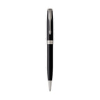 Parker Sonnet Ballpoint Pen in a Gift Box Laser Engraving - Black - Silver Trim - View 2