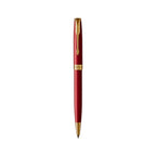Parker Sonnet Ballpoint Pen in a Gift Box Laser Engraving - Red - Gold - View 1