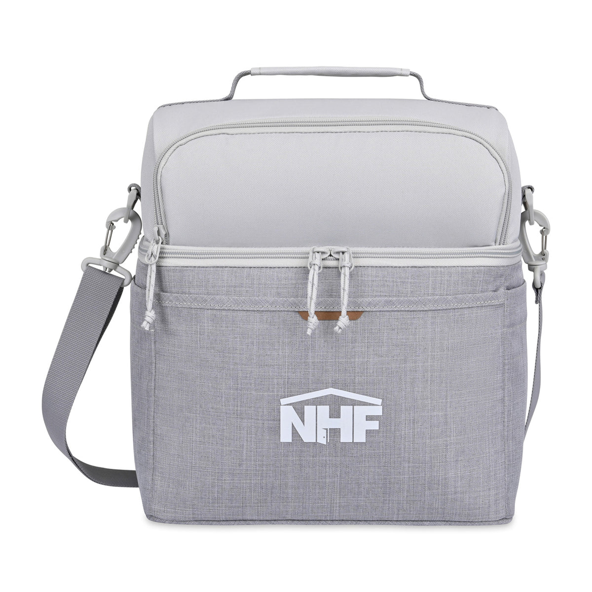 Parkview Recycled Lunch Box Cooler, 18 Cans Embroidery - Greystone - View 1