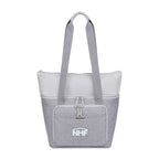 Parkview Recycled Tote Cooler, 30 Cans Embroidery - Greystone - View 1